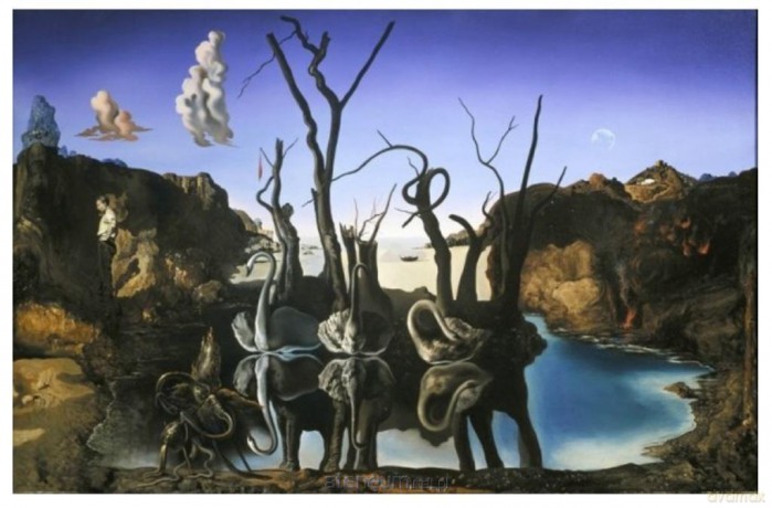 IMPRONTE EDIZIONE 1000 el. Salvador Dali - Łabędzie odbijające... [PUZZLE]