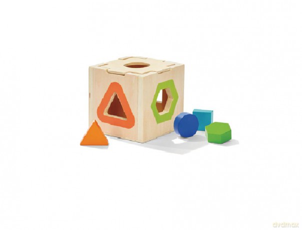 Kostka sorter drewniany