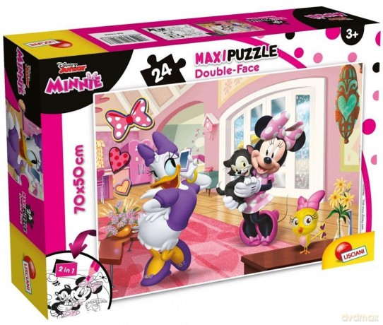 LISCIANI Puzzle dwustronne Supermaxi 24 Myszka Minnie [PUZZLE]