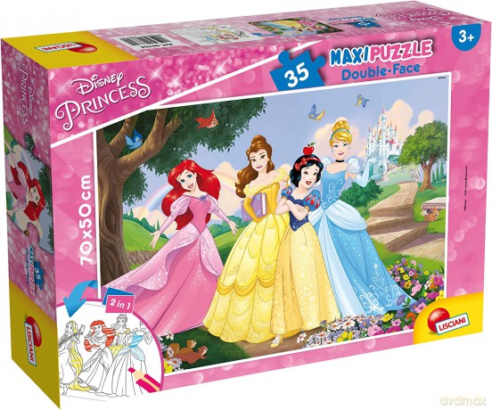 LISCIANI Puzzle dwustronne Supermaxi 35 Princess [PUZZLE]