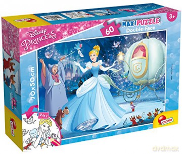 LISCIANI Puzzle dwustronne Supermaxi 60 Kopciuszek [PUZZLE]