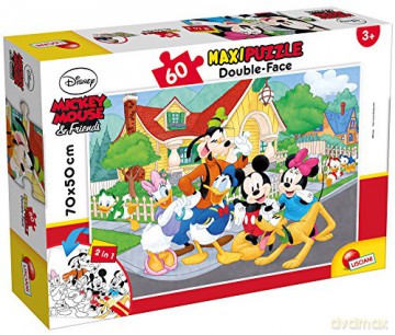 LISCIANI Puzzle dwustronne Supermaxi 60 Myszka Miki [PUZZLE]