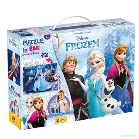 LISCIANI Puzzle dwustronne w walizeczce 60 Frozen [PUZZLE]