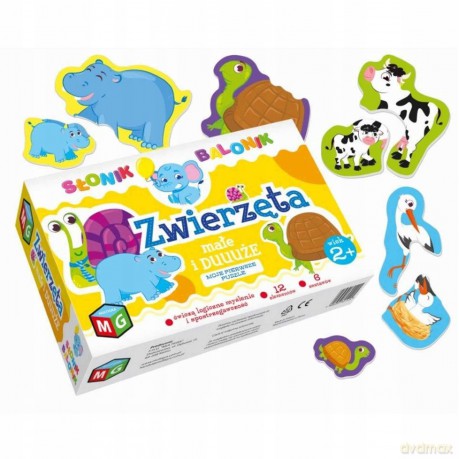 MULTIGRA Zwierzęta duże i małe - Słonik Balonik [PUZZLE]