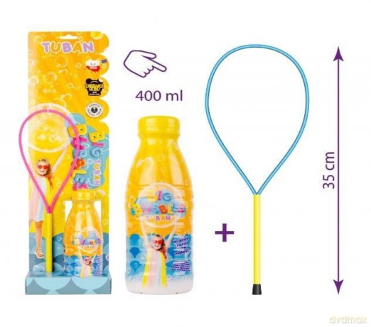 Obręcz do baniek mydlanych + płyn 400ml