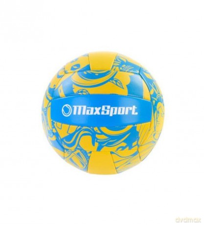 Piłka siatkowa Max Sport żółto-niebieska