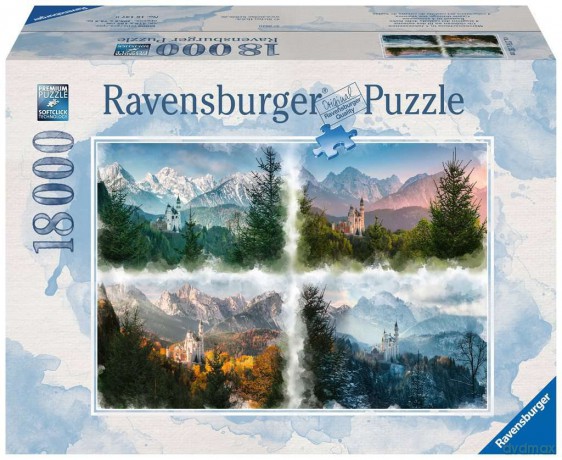 RAVENSBURGER 18000 el. Zamek Neuschwanstein [PUZZLE]