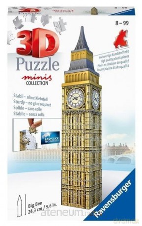 RAVENSBURGER Puzzle 3D 54 Mini budynki: Big Ben [PUZZLE]