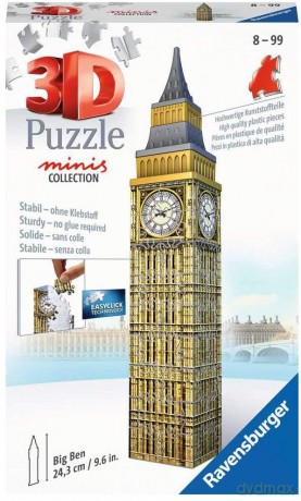 RAVENSBURGER Puzzle 3D 54 Mini budynki: Big Ben [PUZZLE]