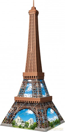 RAVENSBURGER Puzzle 3D 54 Mini budynki: Wieża Eiffel [PUZZLE]