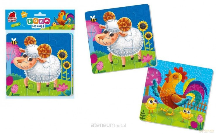 ROTER KAFER Piankowe puzzle 2w1. Farma [PUZZLE]