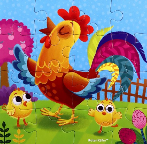 ROTER KAFER Piankowe puzzle 2w1. Farma [PUZZLE]