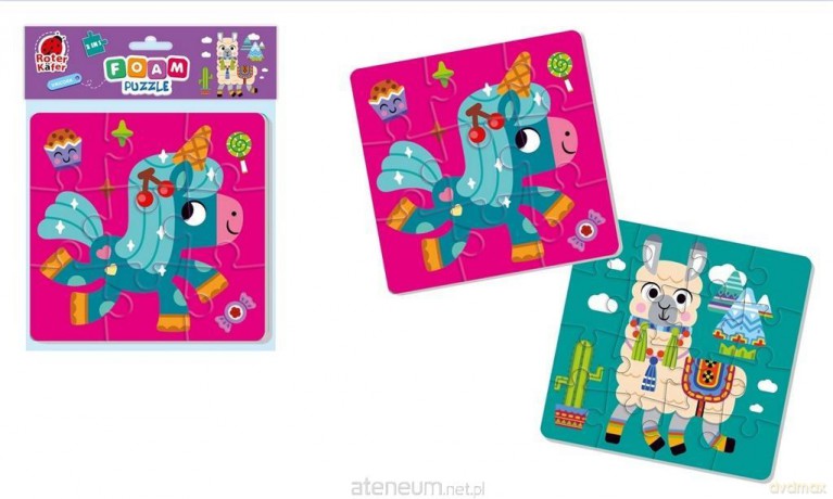 ROTER KAFER Piankowe puzzle 2w1. Jednorożec i lama [PUZZLE]