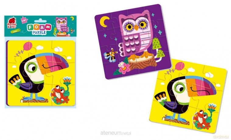 ROTER KAFER Piankowe puzzle 2w1. Ptaki [PUZZLE]