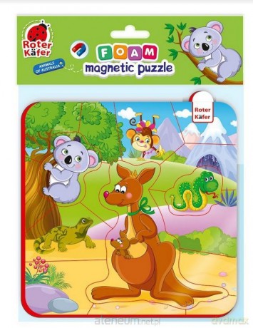 ROTER KAFER Piankowe puzzle magnetyczne. Zwierzęta z Australii [PUZZLE]