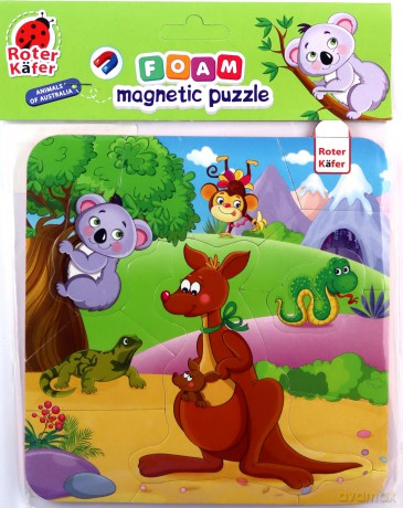 ROTER KAFER Piankowe puzzle magnetyczne. Zwierzęta z Australii [PUZZLE]