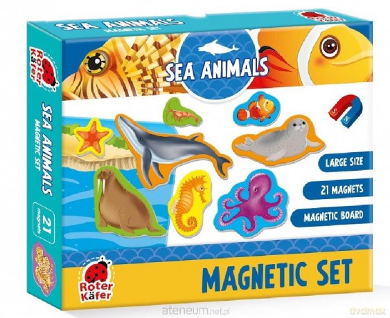 ROTER KAFER Zestaw magnesów. Morskie zwierzęta [PUZZLE]