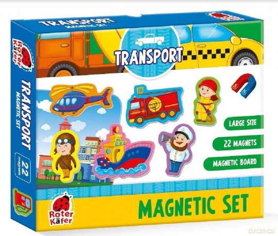 ROTER KAFER Zestaw magnesów. Transport [PUZZLE]