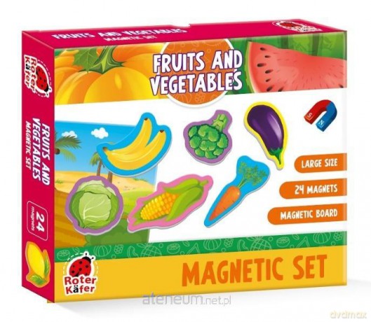 ROTER KAFER Zestaw magnesów. Warzywa i owoce [PUZZLE]
