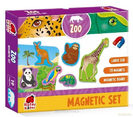 ROTER KAFER Zestaw magnesów. Zoo [PUZZLE]