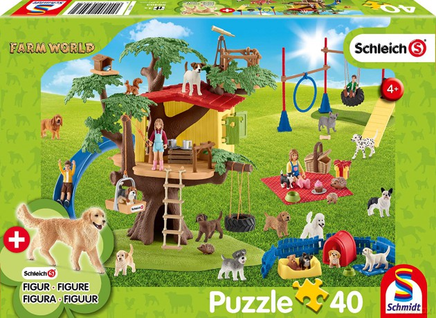 SCHLEICH 40 el. Schleich Szczęśliwe psy [PUZZLE]