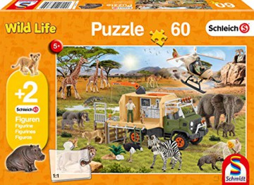 SCHLEICH 60 el. Pomagamy zwierzętom [PUZZLE]