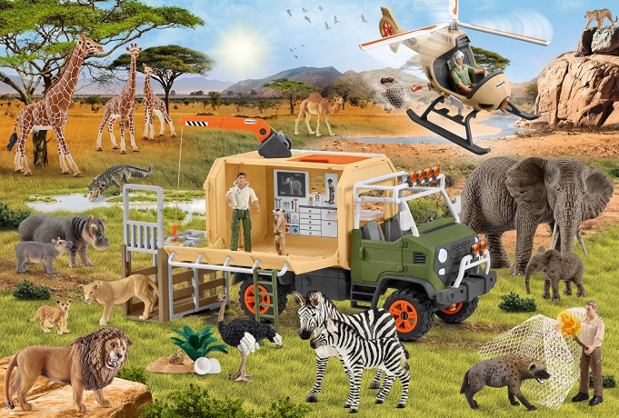 SCHLEICH 60 el. Pomagamy zwierzętom [PUZZLE]