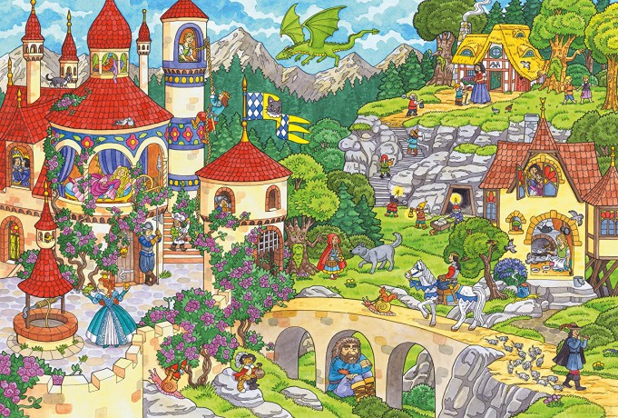 SCHMIDT 100 el. Bajkowe królestwo [PUZZLE]