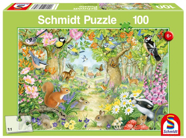 SCHMIDT 100 el. Leśne zwierzęta [PUZZLE]