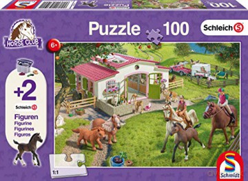 SCHMIDT 100 el. Schleich Przejażdżka konno + 2 figurki [PUZZLE]