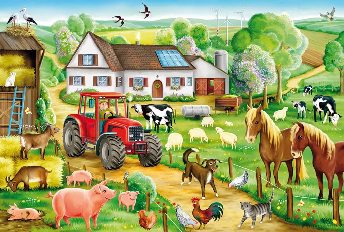SCHMIDT 100 el. Wesołe gospodarstwo [PUZZLE]