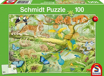 SCHMIDT 100 el. Zwierzęta w dżungli [PUZZLE]