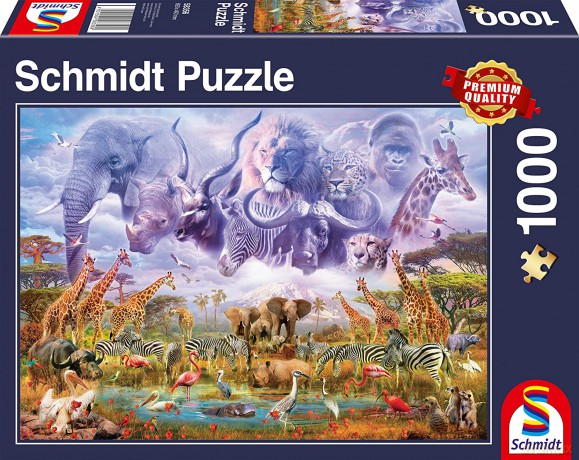 SCHMIDT 1000 el. Zwierzęta przy wodopoju [PUZZLE]