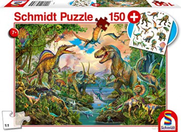 SCHMIDT 150 el. Dinozaury + tatuaże [PUZZLE]