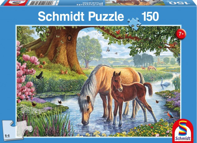 SCHMIDT 150 el. Konie przy strumieniu [PUZZLE]