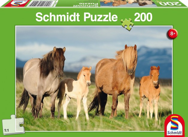 SCHMIDT 200 el. Konie - rodzinne zdjęcie [PUZZLE]