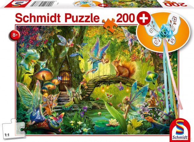 SCHMIDT 200 el. Leśne wróżki + różdżka [PUZZLE]