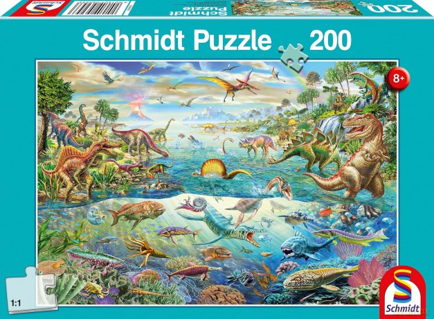 SCHMIDT 200 el. Świat dinozaurów [PUZZLE]