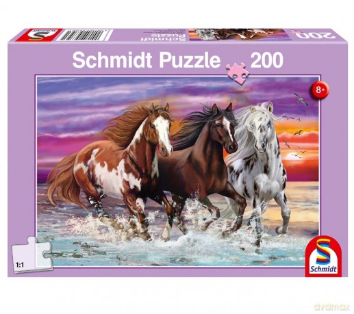 SCHMIDT 200 el. Trzy dzikie konie [PUZZLE]
