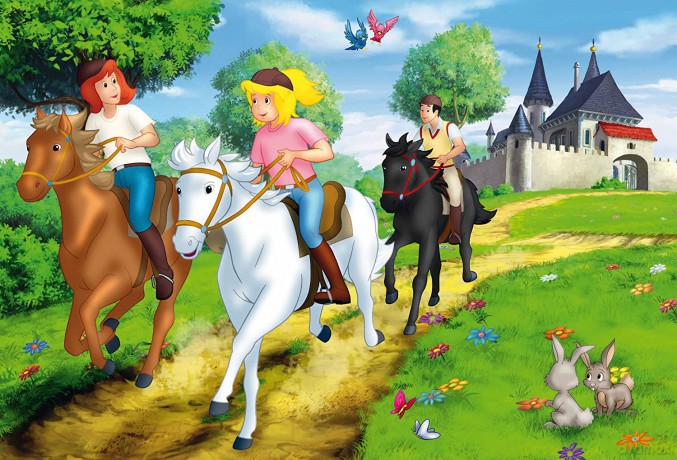 SCHMIDT 2x100 el. + 2x150 el. w walizce Bibi&Tina [PUZZLE]