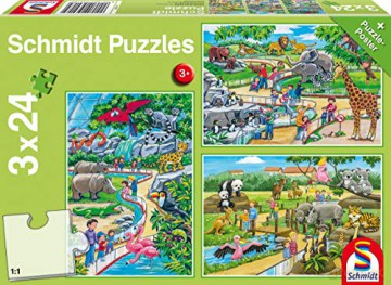 SCHMIDT 3x24 el. Dzień w zoo [PUZZLE]