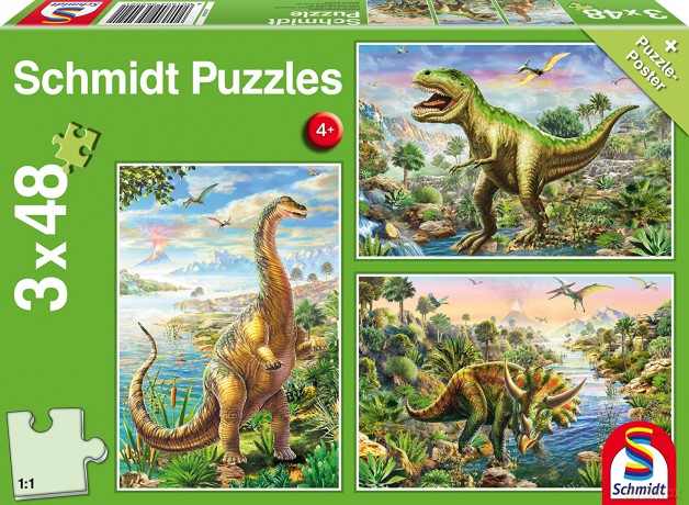 SCHMIDT 3x48 el. Dinozaury [PUZZLE]