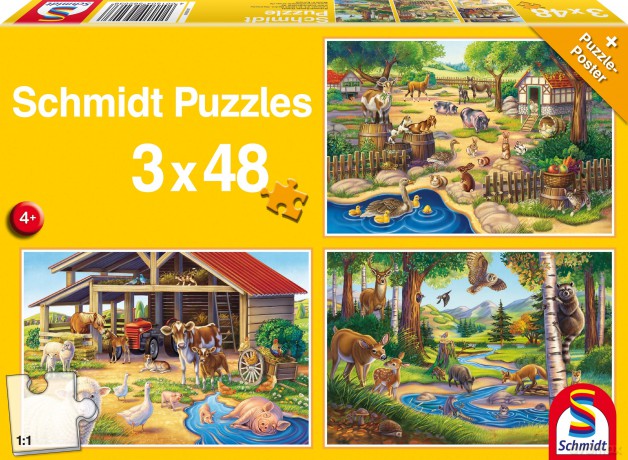 SCHMIDT 3x48 el. Moje ulubione zwierzęta [PUZZLE]