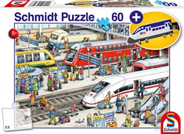 SCHMIDT 60 el. Dworzec kolejowy + zawieszka na bagaż [PUZZLE]