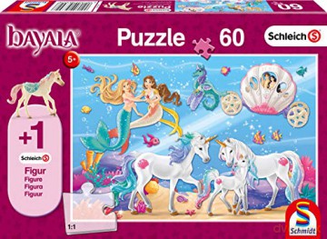 SCHMIDT 60 el. Schleich + Bayala Magia syren + figurka [PUZZLE]