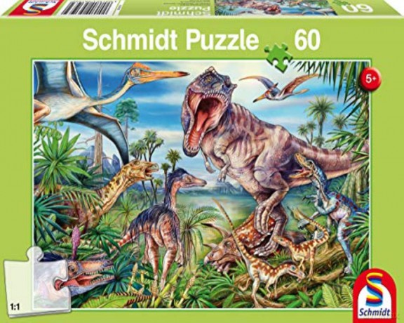 SCHMIDT 60 el. Wśród dinozaurów [PUZZLE]