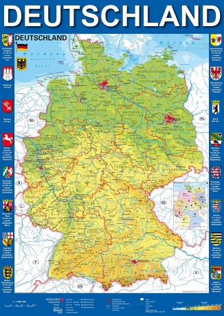 SCHMIDT PQ 1000 el. Mapa Niemiec [PUZZLE]