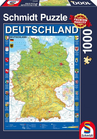 SCHMIDT PQ 1000 el. Mapa Niemiec [PUZZLE]