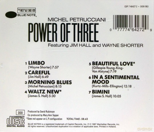 Michel Petrucciani, Wayne Shorter, Jim Hall: Power of Three [CD]