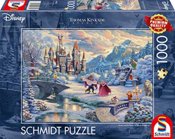SCHMIDT PQ 1000 el. Thomas Kinkade Piękna i Bestia [PUZZLE]